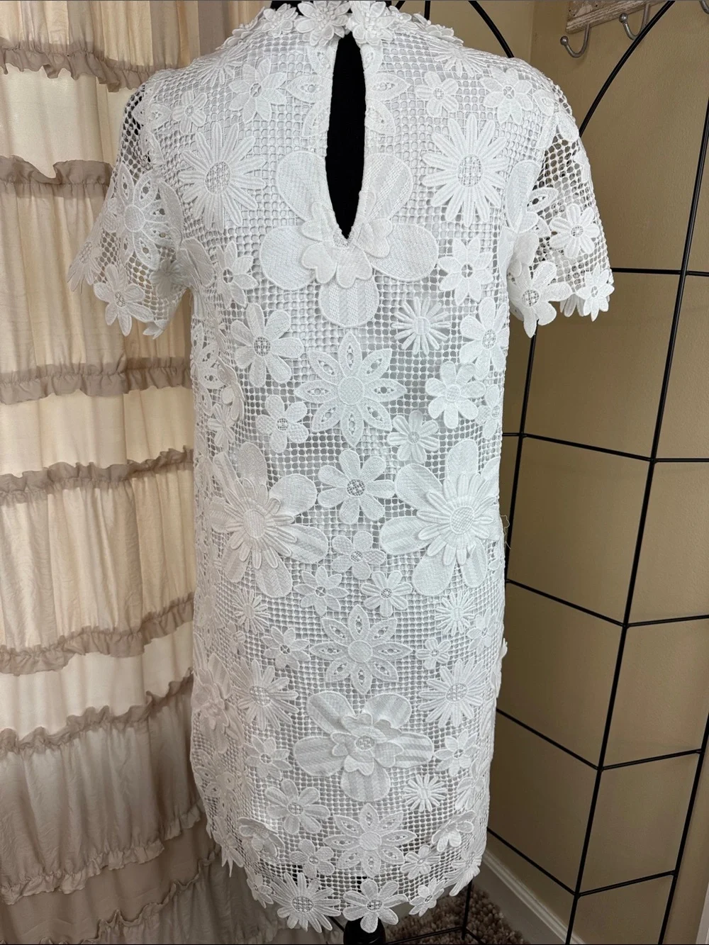 Kate Spade New York White Floral Lace Shirtdress Size 4 NWT